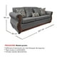 thumbnail image 3 of Sofá Con Resorte Estructural Grand Santi Chenille 4 Personas Gris X, 3 of 3