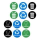 thumbnail image 5 of 12x Pegatinas De Cubo De Basura, Pegatina De Reciclaje De Cubo De Basura De 10cm Para Apartamento De Oficina, 5 of 5