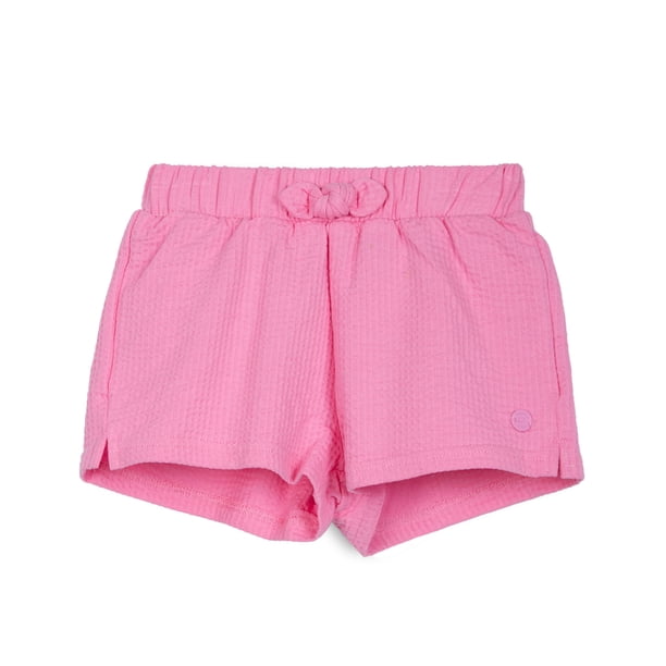 Short Bebé Niña Liso Cintura Elasticada Fucsia Pillin