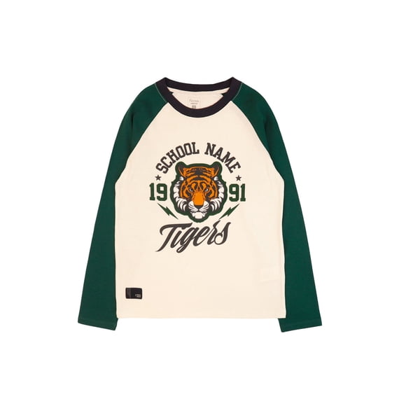 Polera jr niño m/raglan squad