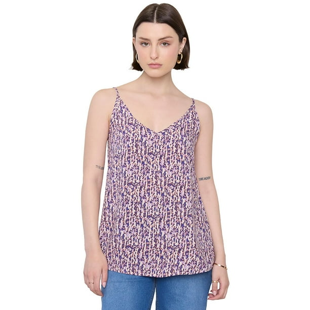 Blusa Mujer Pabilos Básica Print Manchas Lila Corona