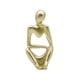 thumbnail image 1 of Escultura Pensador Oro, 1 of 3