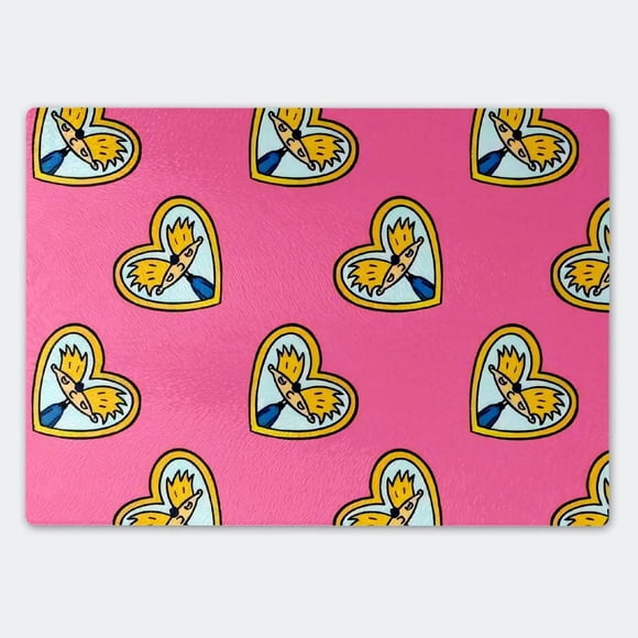 Tabla de Cocina - Diseño Hey Arnold Corazones