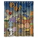 thumbnail image 1 of Cortina de ducha navideña de Peanuts, juego de cortina de baño con ganchos, tamaño 60 x 72 pulgadas, 1 of 3