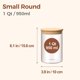 thumbnail image 2 of ComSaf Glass Storage Containers with Lids, 1 Qt, Set of 6, 2 of 3