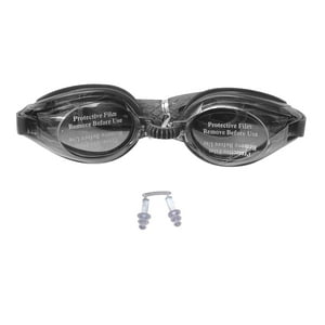 N-Ofertas - Lentes Natacion Gafas Piscina Unisex Colores Tapones Oidos Negro