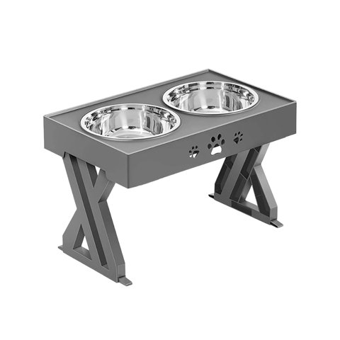 Mundo Online - Comedero/Bebedero Tres Alturas Adaptable Para Mascotas