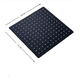 thumbnail image 4 of Plato De Ducha Cuadrado 25cm Schwartz Negro Acero Inoxidable, 4 of 5