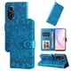 thumbnail image 1 of Funda tipo cartera FOXDOCK para Huawei Nova 9 SE , diseño girasol en relieve, cuero PU, cierre magnético, soporte y tarjetero, 1 of 5