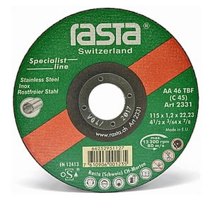 Disco Corte Metal 2331 115 X 1.2 X 22 Mm. Rasta