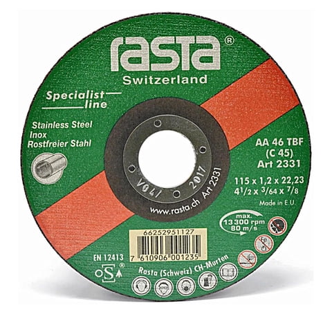 Disco Corte Metal 2331 115 X 1.2 X 22 Mm. Rasta