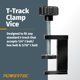 thumbnail image 4 of Abrazadera POWERTEC T Track para pista en T que acepta pernos de 1/4» y 5/16 T, 4 of 8