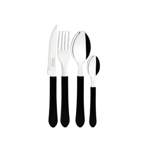 Genérico - Cubiertos Leme Negro Para Cocina Hogar