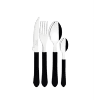 Genérico - Cubiertos Leme Negro Para Cocina Hogar