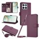 thumbnail image 1 of Funda Cartera para Honor X8C 4G con Bolsillo para Billetes, Morado Oscuro, 1 of 6