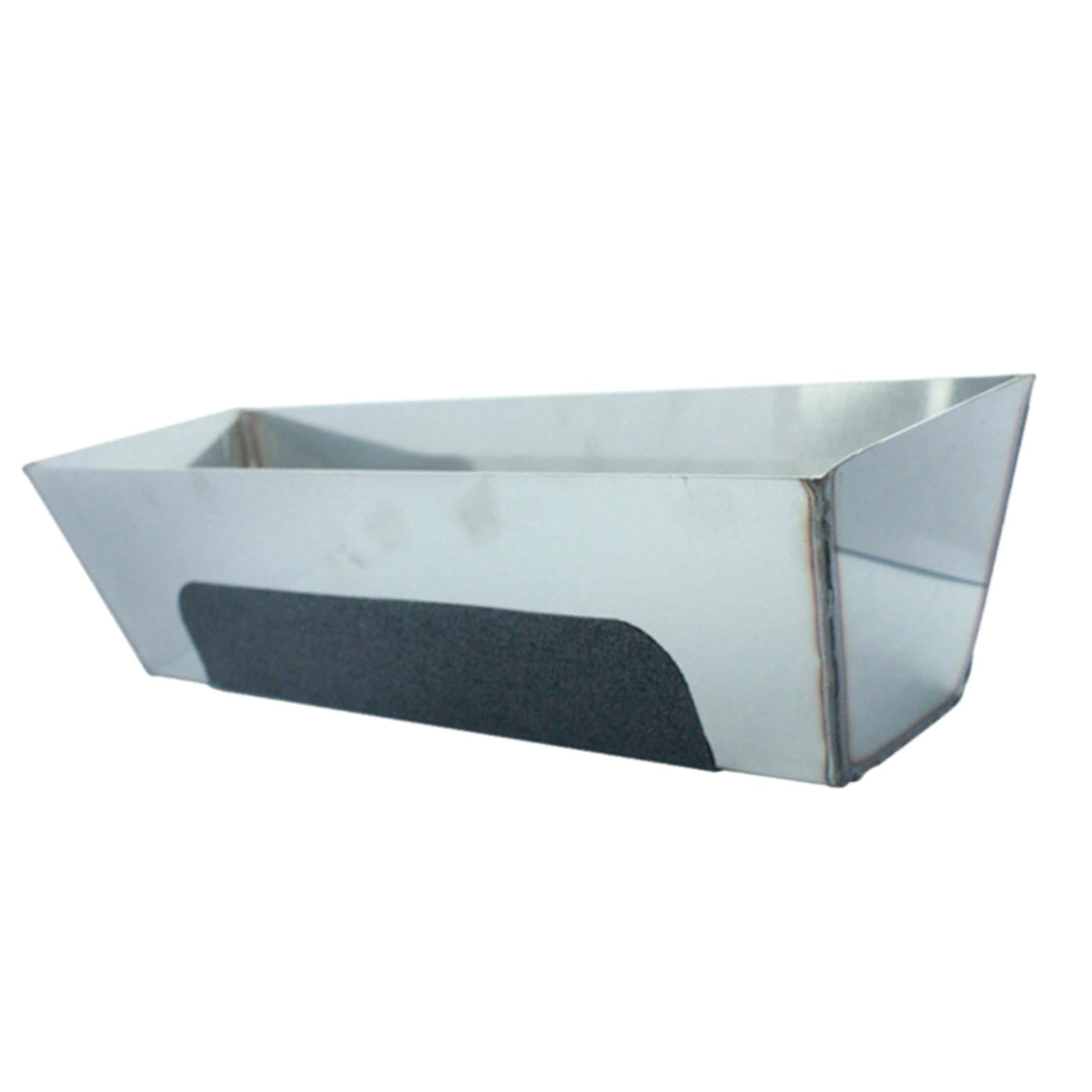 Magideal - Bandeja De Barro De Acero Inoxidable, Barra Raspadora, Herramienta Lateral Cortada, Bandeja De Barro De Metal Antioxidante, Enyesado Para Una Fácil Li 12 Pulgadas