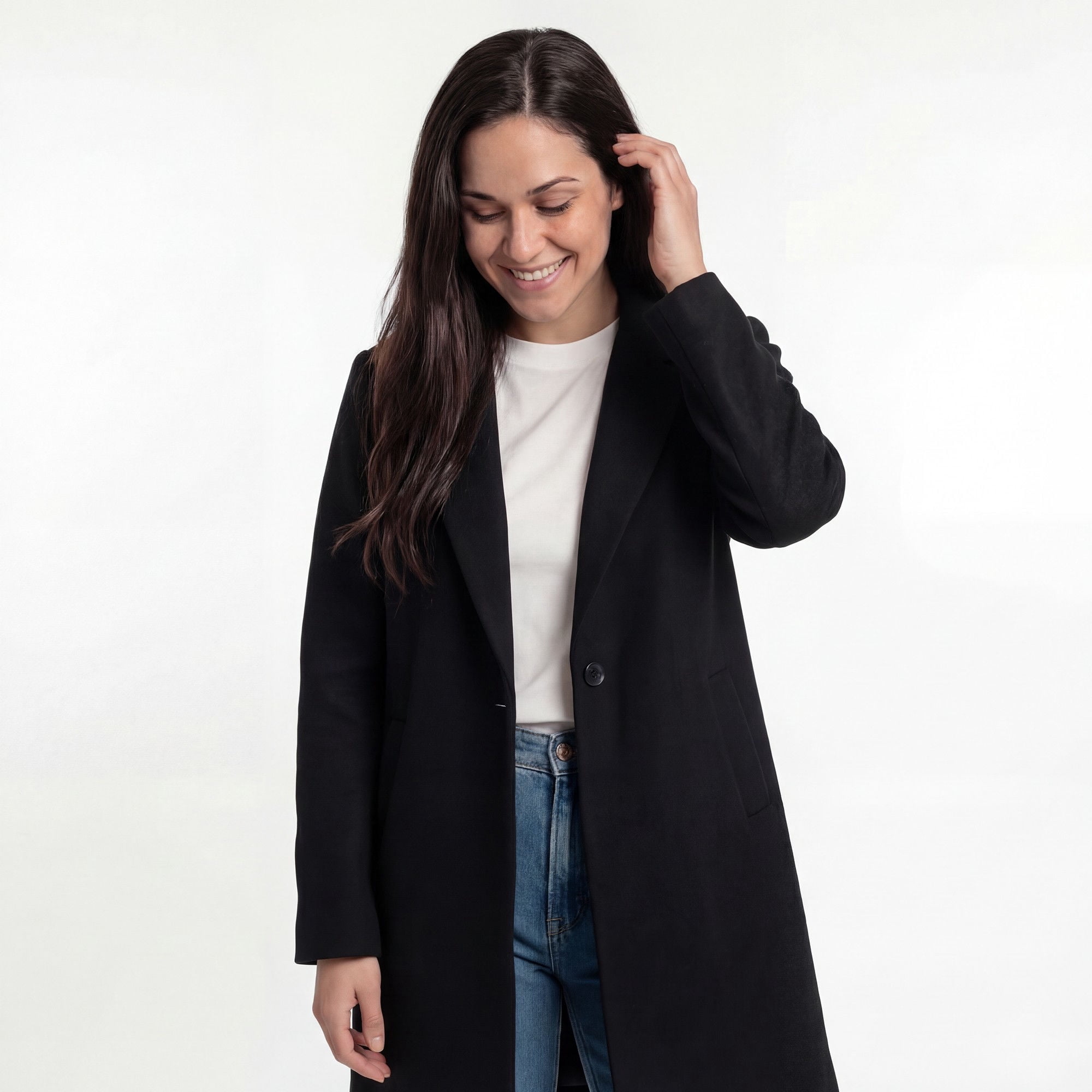 Abrigo Boulevard Mujer Negro Talla Xl