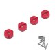 thumbnail image 2 of Adaptador De Conversión De Transmisión De Buje Hexagonal De Rueda 4x Para Wltoys 1/14 14400 RC Car Red, 2 of 5