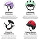 thumbnail image 2 of Casco infantil ajustable woom Ready, reflectante, rojo, talla pequeña, 2 of 9