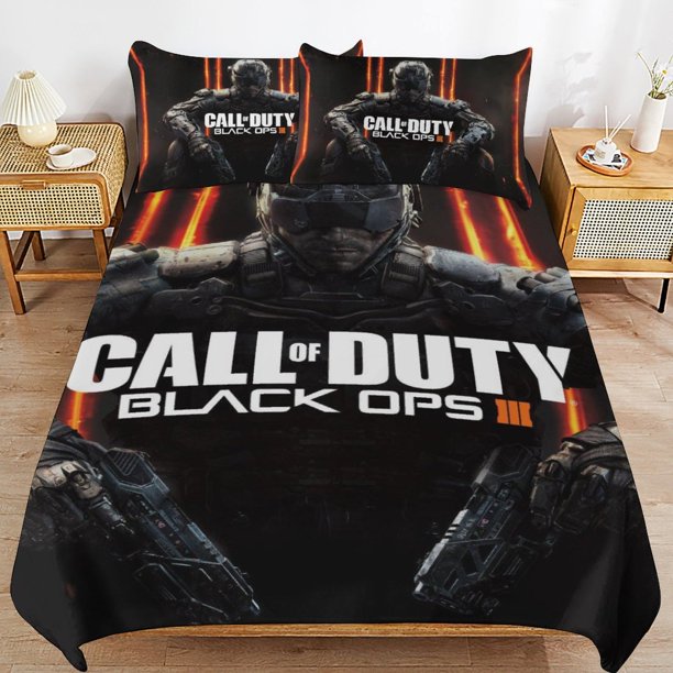 Call Of Duty Bedding Set Duvet Cover Comfortable and Lightweight Cartoon Bedding 3 Piece Bed Set