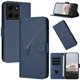 thumbnail image 1 of Funda Cartera Fibra de Carbono para Motorola MOTO G 5G 2025 con Soporte y Cierre Magnético Azul, 1 of 6