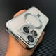 thumbnail image 1 of For Magnetic Wireless Charging Plating Clear Case For IPhone 11 12 13 14 Pro Max Shockproof Cover, 1 of 3