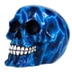 thumbnail image 3 of Calavera de resina azul para decoración de Halloween, Treasure Co, 3 of 4