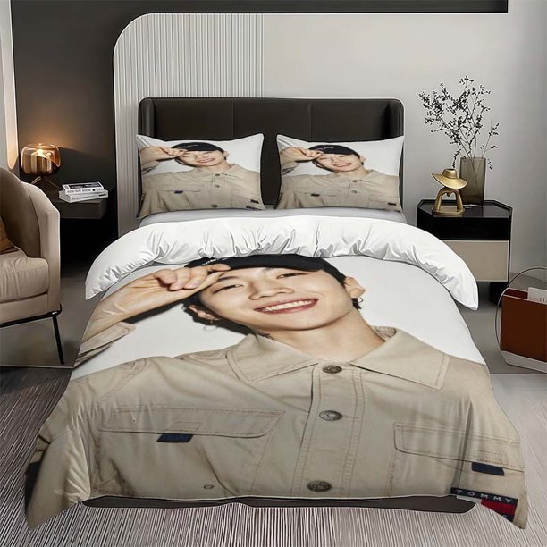 3pcs Fashion Workwear Style Pattern Three-Piece Set Soft And Comfortable bedding Available in All Seasons