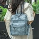 thumbnail image 3 of Leather Travel Fashion Backpack Purse for Women Multipurpose Designer Ladies Shoulder Bags with Tassel Two-toned Brown Handbag, 3 of 3