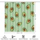 thumbnail image 2 of Aguacate-theme 4-Piece Shower Curtain Set with Rugs, Waterproof Bathroom Decor Set Includes Bath Mat, U-Shaped Rug, Toilet Lid Cover and Curtain with Hooks, 2 of 6