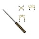 thumbnail image 4 of Billard Cue Stick Billiard Billard Pool Cue AccessOire Professional PRÁCTICO PRÁCTICO para LA TABLA de BILLIARD para CELEBRACIONES COMPETITIVAS CONDUR con 3 cabezas de puente, 4 of 5