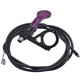 thumbnail image 5 of Manija De Control Remoto Para Tija De Sillín De Bicicleta Con Cable Y Tapa De Extremo Para Andar Al Aire Libre, Color Morado, 5 of 5