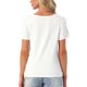 thumbnail image 3 of INSPIRE CHIC Camisetas de Mujer Manga Corta Básica Conjuntos Camisetas Cómodas Cuello en V Suave Casual Verano Pijama Tops M Blanco, 3 of 6