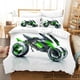 thumbnail image 1 of Kawasaki Motors Bedding Set,Duvet Cover Comforter Bed Set Quilt Cover Pillowcase, Boys Girls Adults Bed Sheets, 1 of 5