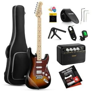 Pack Guitarra Electrica Funda Y Amplificador Donner Dst-152S