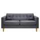 thumbnail image 1 of Sofa New Retro 3c Felpa 01 Gris, 1 of 6