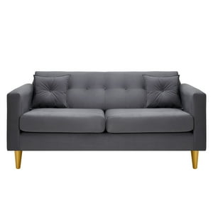 Bodevir - Sofa New Retro 3C Felpa 01 Gris