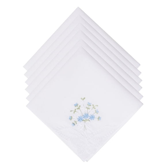 Pañuelos Selected Hanky 28 cm Floral - Pack de 6