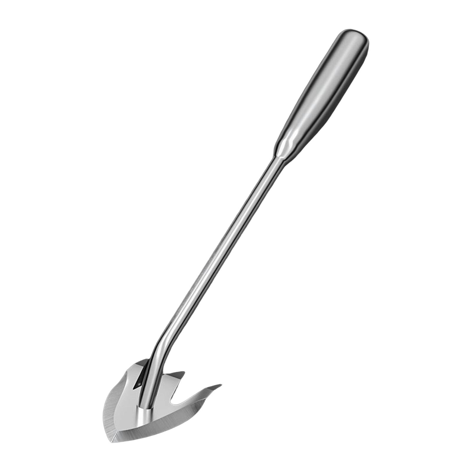 Magideal - Herramientas De Deshierbe De Jardín Multipropósito, Portátil, Suelo Suelto, Extractor De Malezas De Alta Resistencia, Removedor De Malezas Manual Para Mango Acero 3 Dientes