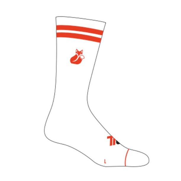 Calcetin Tilki Comfort Line Blanco/Naranjo Pack X3 Tenis Padel