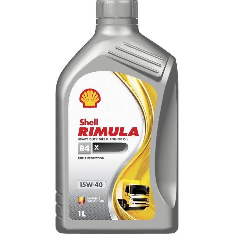 Aceite De Motor Rimula R4 X 15w-40 1 Lt 1 L Shell