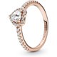 thumbnail image 1 of Anillo Pandora Sparkling Elevated Heart, 1 of 2