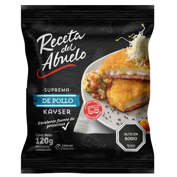Suprema de Pollo Jamón Queso, 120 g