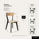 thumbnail image 4 of Silla Para Comedor Cocina Madera Moderna Respaldo Curvo Fresno Negra, 4 of 8