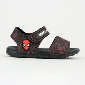 Sandalia Niño Negro Cabeza Spiderman Marvel