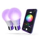 thumbnail image 1 of Bombilla LED Globe Electric 10 W Multicolor Wi‑Fi (2 unidades), 1 of 9