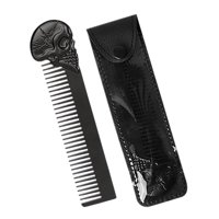 Magideal - Para Barba Para Hombre, Suaves, Plantilla Para Forma A La Barba, De Bolsillo Para El Cabellero, Herramienta Para Recortar , Negro