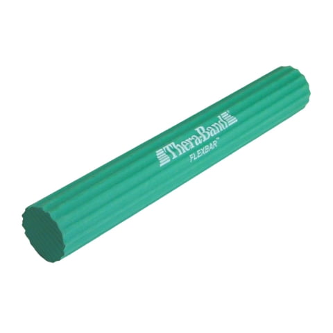 Barra Terapéutica Theraband Flexbar Para Codos De Tenista, Color Verde, Tamaño Mediano