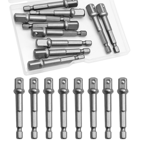 Adaptador de Impacto PHITUODA 3/8" Pack de 10 Plata