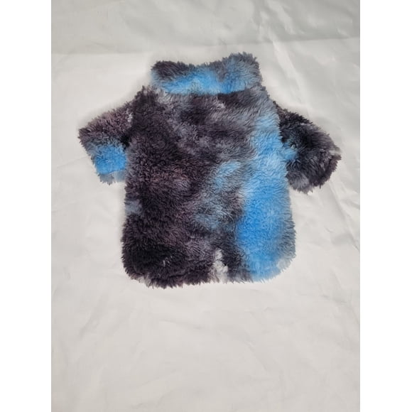 Polerón mascota cordero celeste tie dye talla S corto